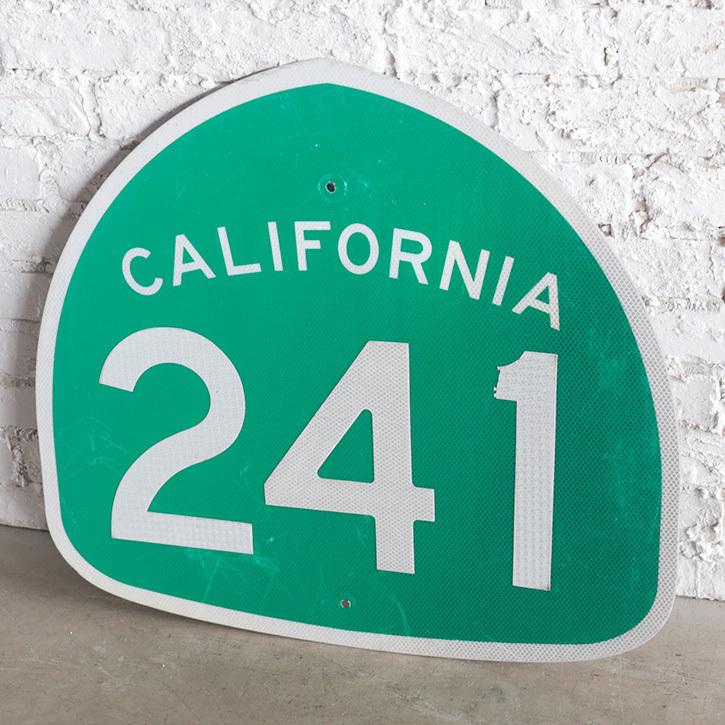 看板 アメリカ 道路標識 ヴィンテージ 緑 ロードサイン