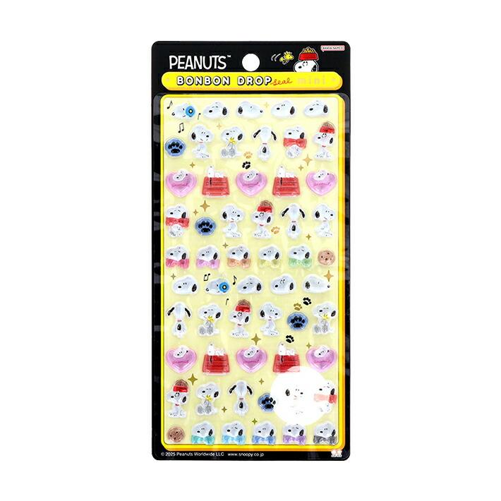 サンスター文具 正規品 ボンボンドロップシールmini スヌーピー