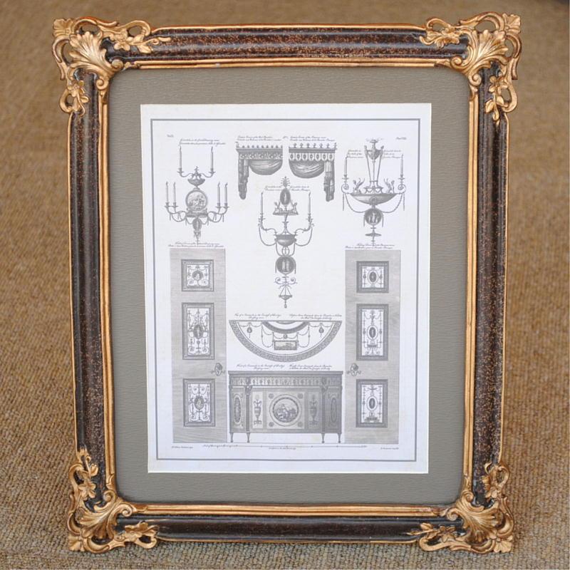 壁飾り 絵画 オシャレ 長方形 インテリア額 イタリア調 コンソール