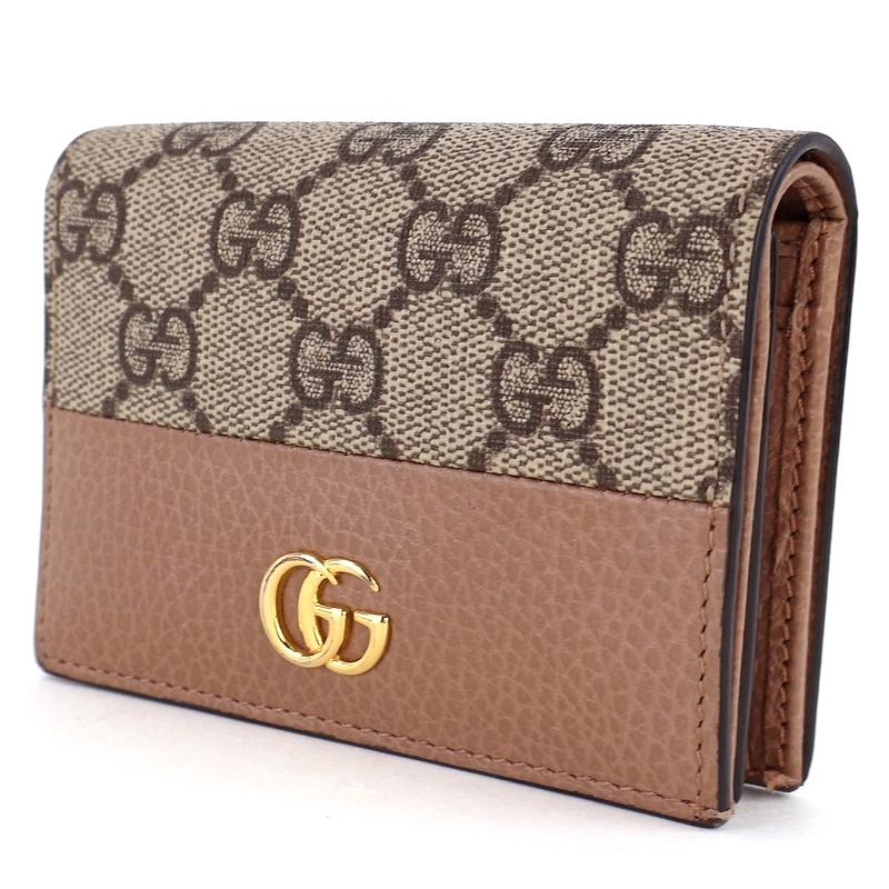 ダブルG グッチ 財布 二つ折り カードケースウォレット ミニウォレット