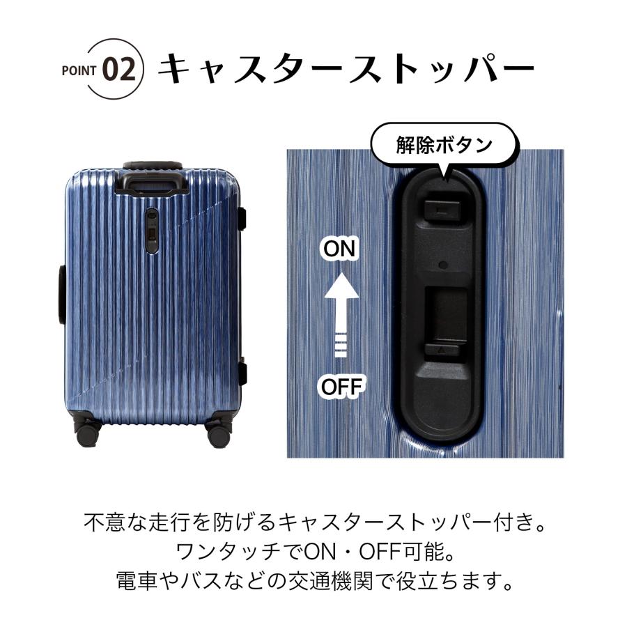 スーツケース キャリーケース キャリーバッグ 58L フレームタイプ