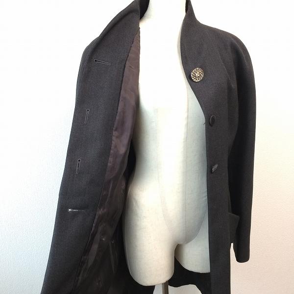 CELINE（セリーヌ） #anc コート 40 チャコールグレー ヴィンテージ 銀
