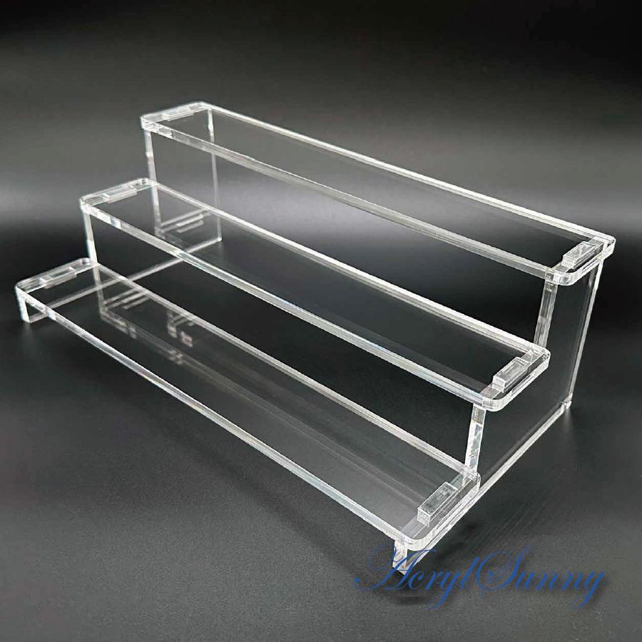 アクリル ひな壇 ディスプレイスタンド 3段 極厚 : アクリルサニー