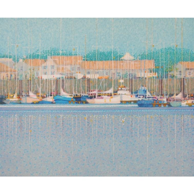 海 絵画 風景画 フランス 船 絵 リトグラフ 版画 アンドレ・ブーリエ