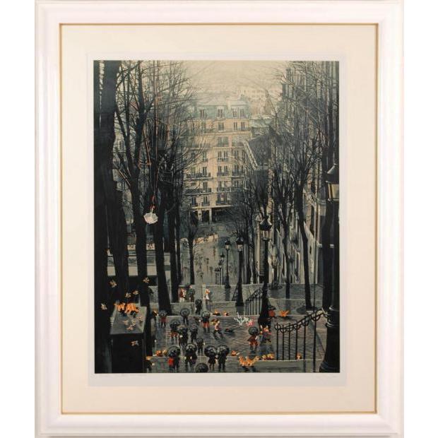 黄昏のコンコルド広場」ヒロ・ヤマガタ 絵画 ヒロ、ヤマガタ