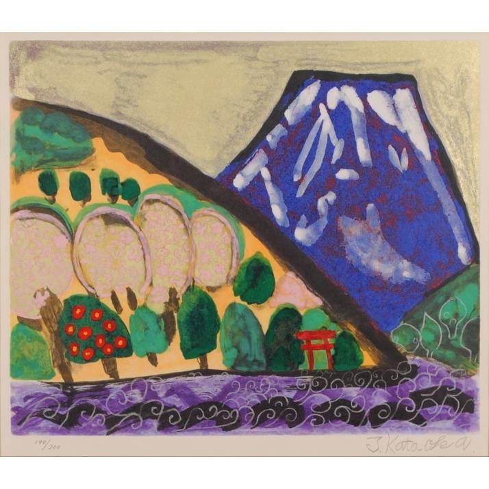 片岡珠子 青富士油絵 【公式通販】