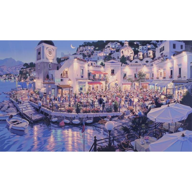 真作】笹倉鉄平 カフェベラノッテ ミクストメディア 真作】笹倉鉄平