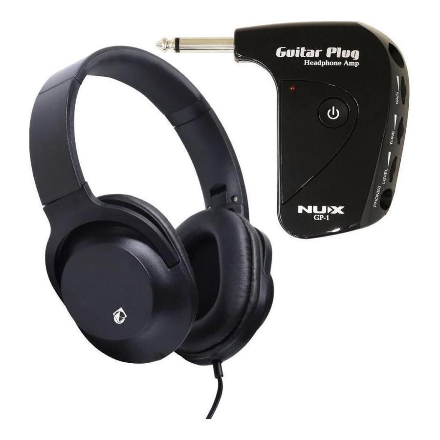 NUX GP-1+KHP-001 エレキギター用 ポータブル ヘッドホン アンプ