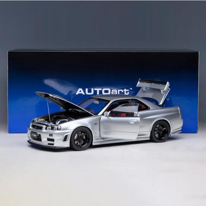 ミニカー 1/18 日産 nismo 記念モデル R34 GT-R Z-tune シルバー
