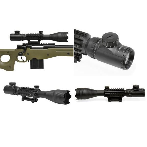 東京マルイ L96 AWS ODストック 実銃用ライフルスコープ+バイポッド