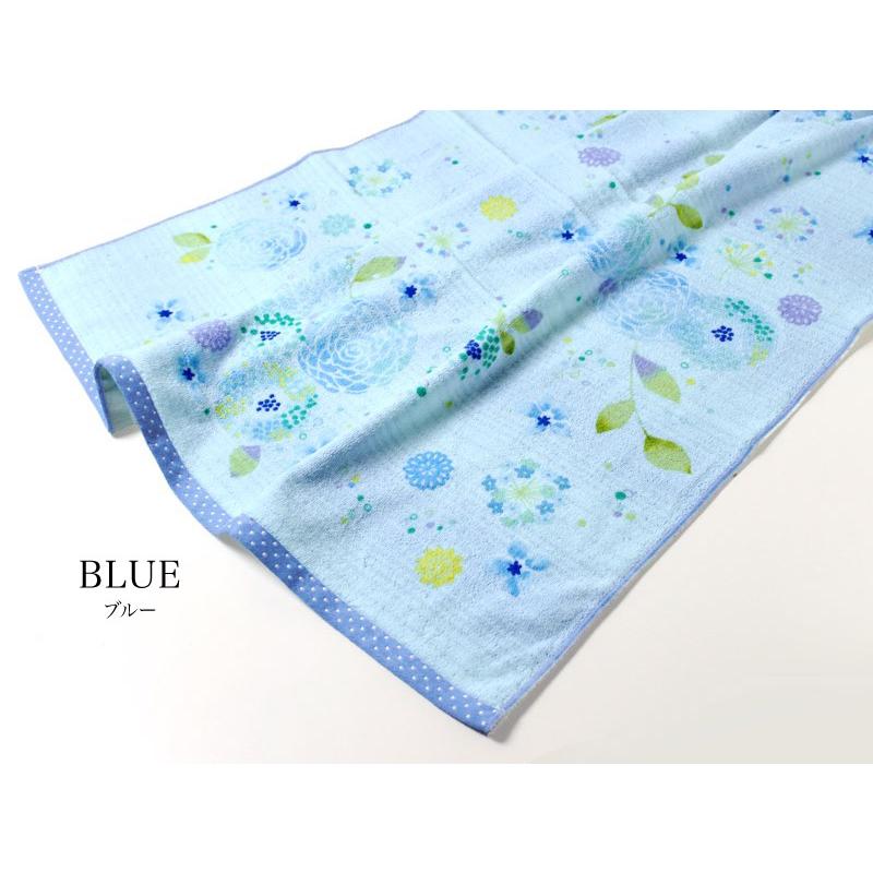 今治産 大判バスタオル 約84×138cm 日本製 花柄プリント ジュピター