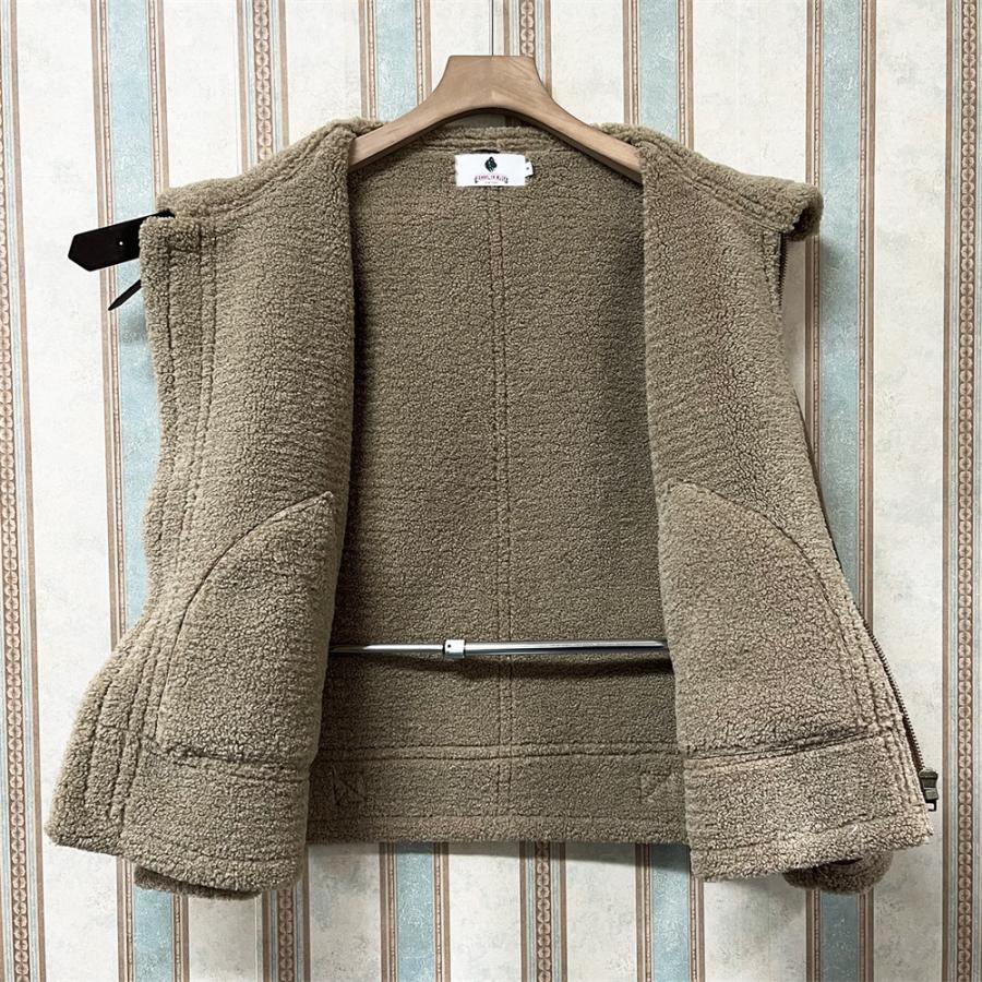 レザージャケット EU製 FRANKLIN MUSK アメリカ 羊革 シープスキン