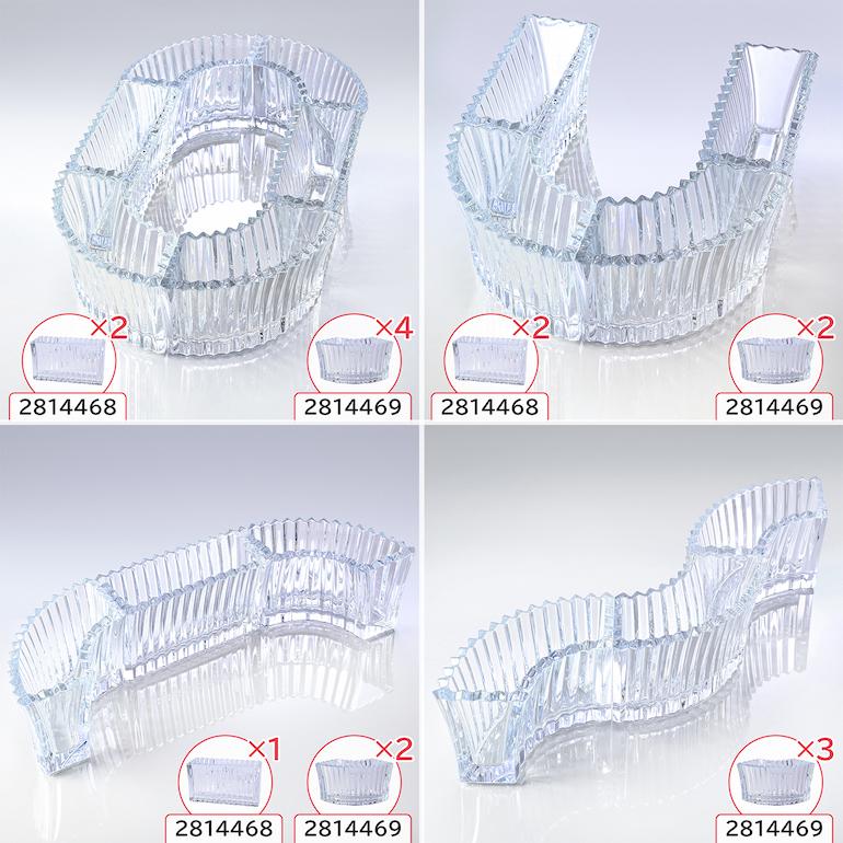 バカラ（Baccarat） ベース 花瓶 ミルニュイ インフィニット ベース