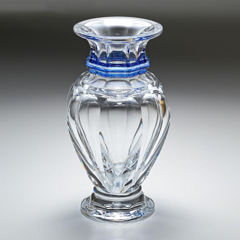 バカラ（Baccarat） ベース 花瓶 アルクール バラスター ブルー 32cm