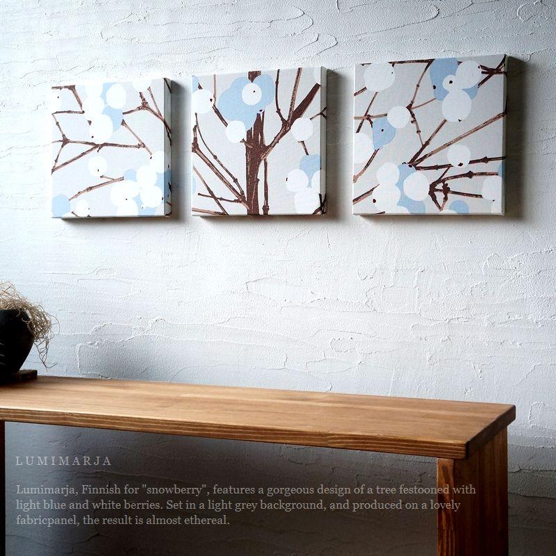 ファブリックパネル マリメッコ BLUE 1200×500mm 【公式通販】