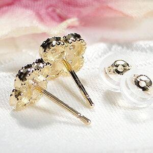 k18金ピアス ダイヤモンド6粒合計0.16ct K18YGダイヤモンド0.16ctピアス