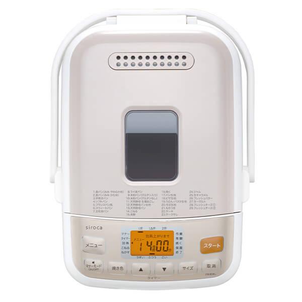 siroca（シロカ） ホームベーカリー 2斤 SHB-712WS ホワイト メニュー