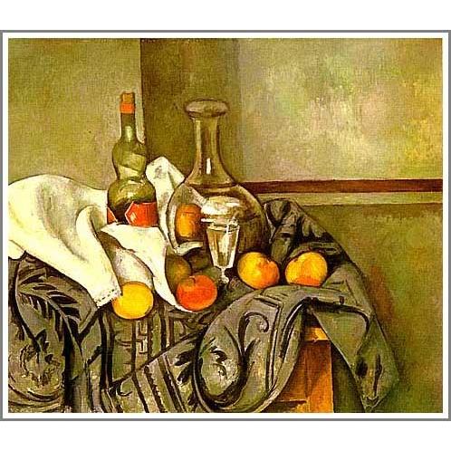 静物画 油彩画 ボトルとポット