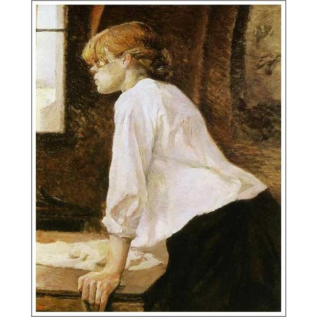 読書する女性 F20 油彩画