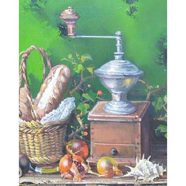 絵画 油絵 竹内敏彦 肉筆油絵 静物画 何時も有る物 F10 : アートフジ