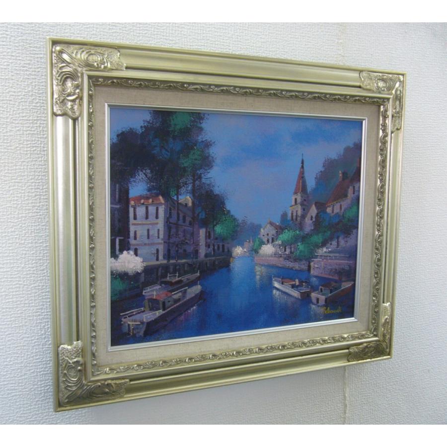 肉質油絵 横 F12 晩秋民家 竹内敏彦 額装仕上げ品 肉質油絵 横 F12