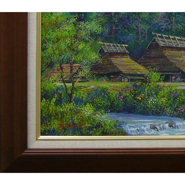 Funaya 画 油絵 F10号 額装油絵絵画 自然風景画 額縦61*横68cm Funaya