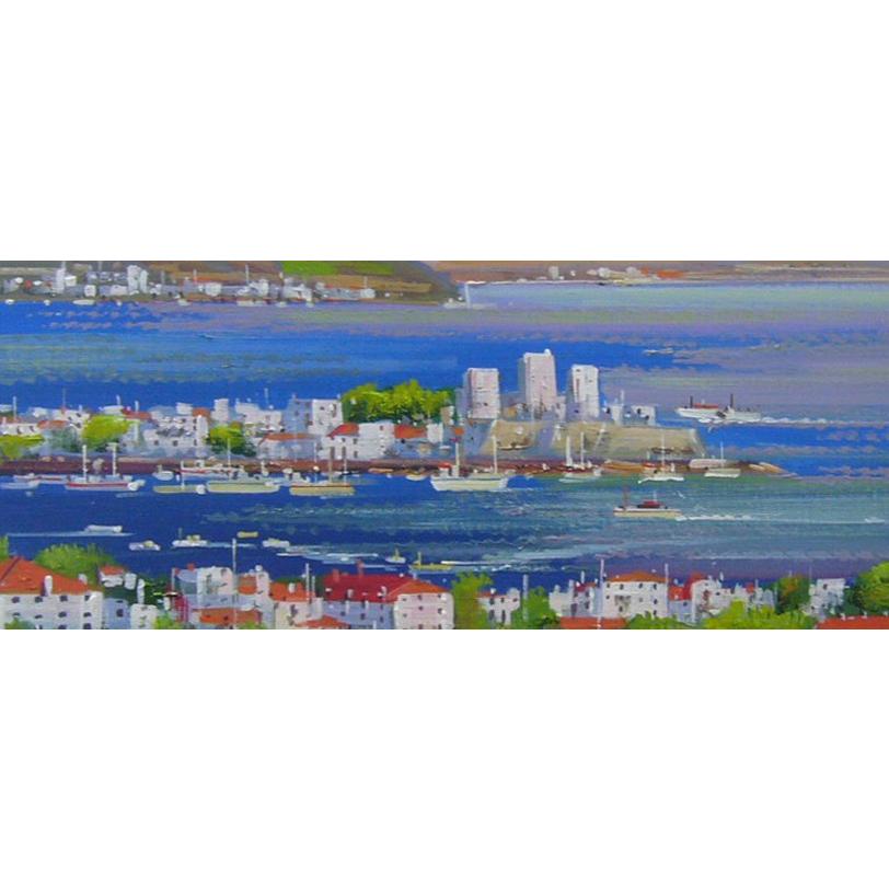 絵画 油絵 竹内敏彦 肉筆油絵 風景画 ヨーロッパ F10 送料無調