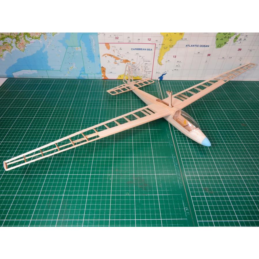 航空法規制外】「Ka6」重量51g 翼長846mm モーターグライダー リブ
