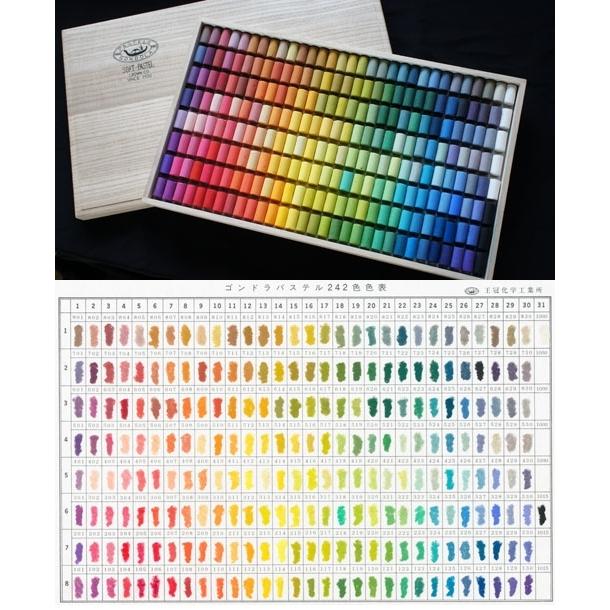 王冠化学工業所 ゴンドラパステル 242色セット 07040242 : アーク