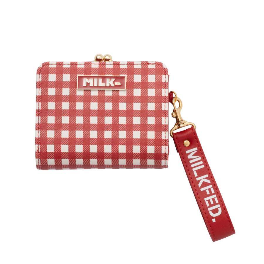 MILKFED.（ミルクフェド） 財布 二つ折り MILKFED CHECKERED BI-FOLD