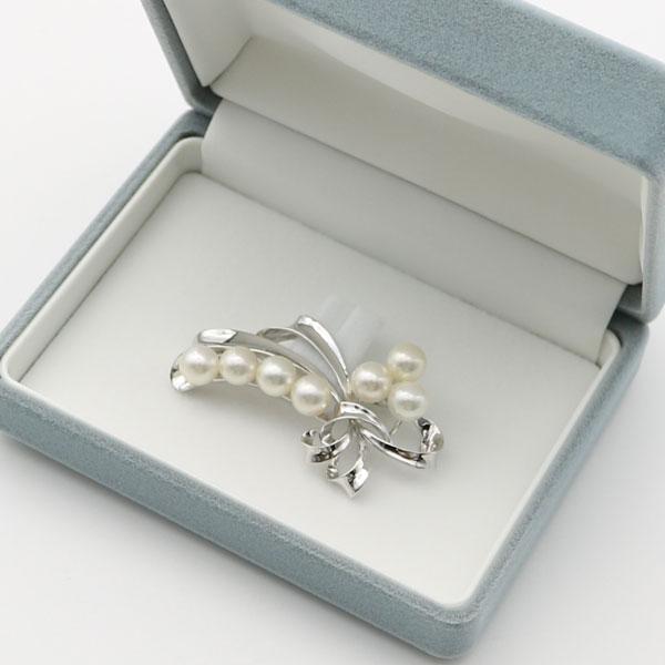 真珠 パール ブローチ あこや真珠 パールブローチ 6.5mm-7mm 7pcs