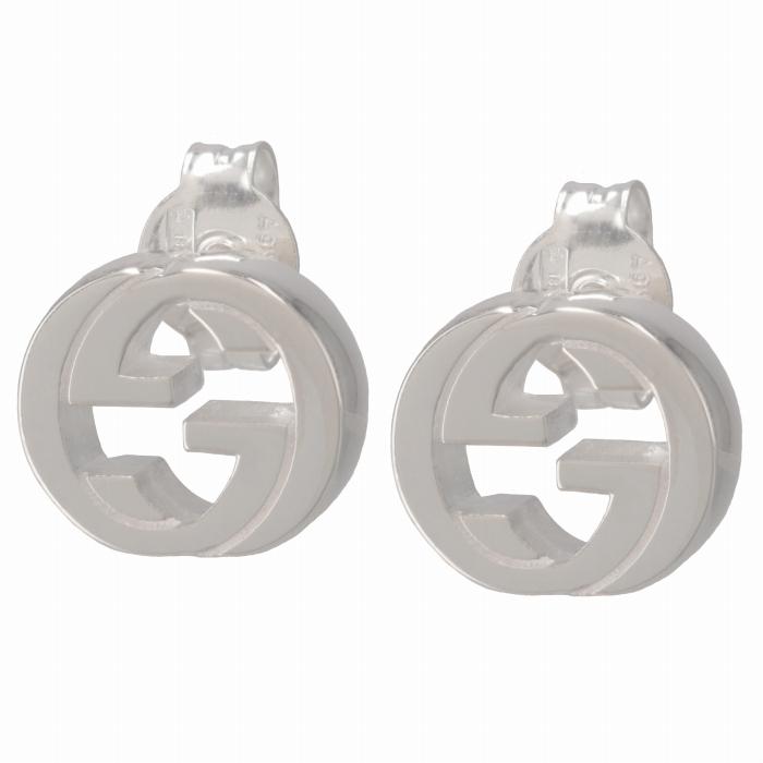 グッチ GUCCI ピアス インターロッキング スタッズピアス ダブルGロゴ