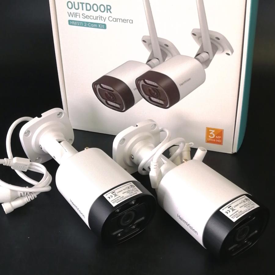 Heimvision 防犯カメラ HM311 屋外用 WiFi防犯カメラ 2個セット 300万