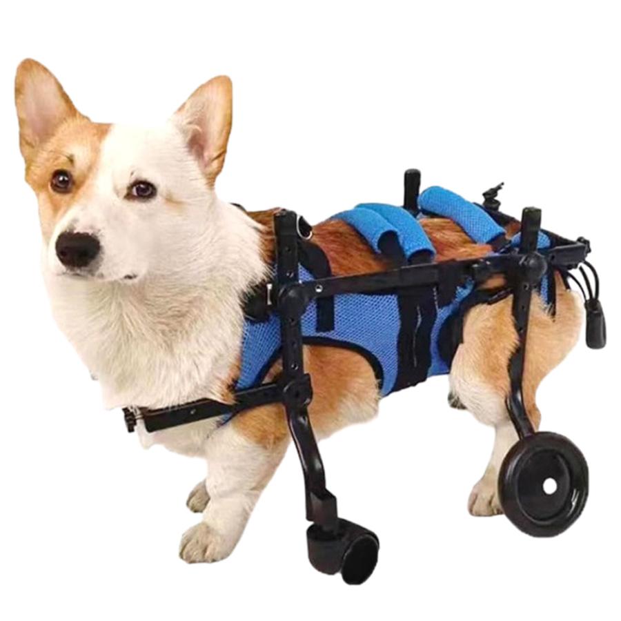 トイプードル4輪 リハビリ 食事補助 犬用車椅子 シニア介護用 犬の歩行