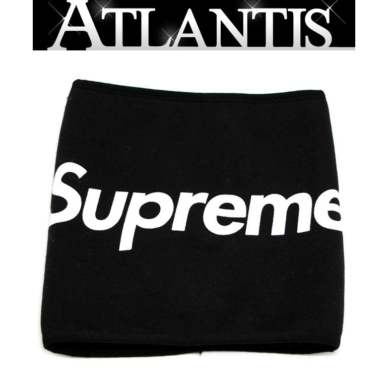 シュプリーム Supreme ネックウォーマー フリース ネックゲイター 黒