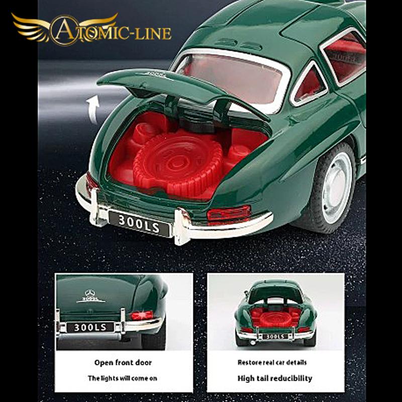1954年 メルセデス ベンツ 300SL クーペ 1/32 ミニカー 全4色 ライト