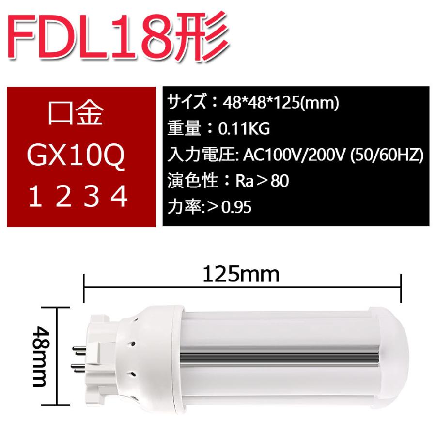 LED蛍光灯 FDL18EX 18W形 8W 2ツインコンパクト FDL型 ledランプ