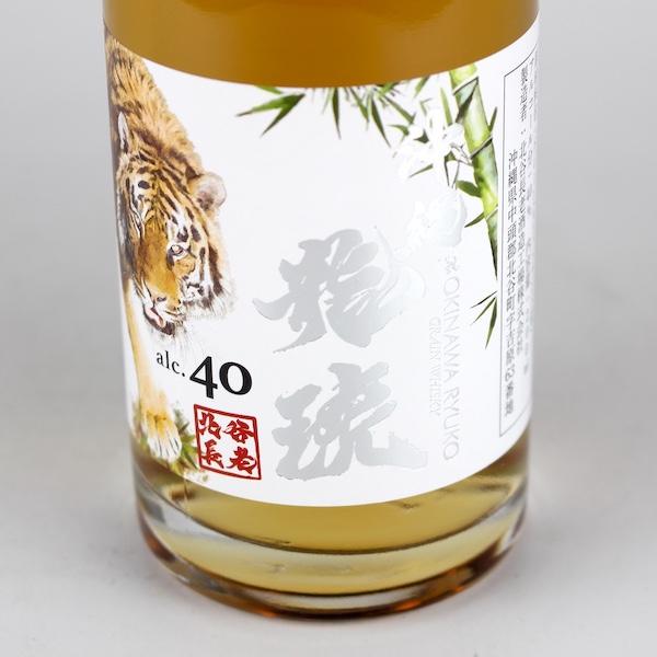 沖縄龍虎 Grain Whiskey 40度,200ml ミニボトル / 北谷長老酒造