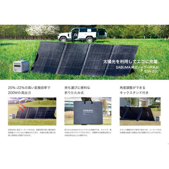 ソーラーパネル SSP-200 SABUMA ※メーカーから直送（代引き不可