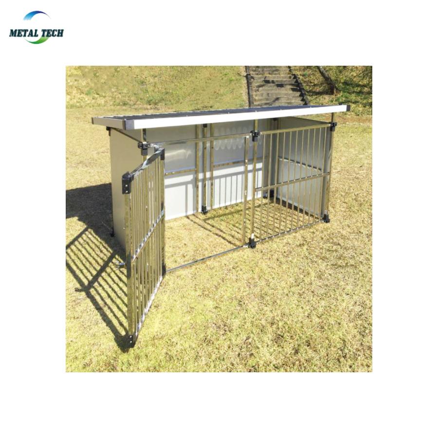 メタルテック ステンレス製 マルチ犬舎 幅191.5x奥行97x高さ117cm 犬