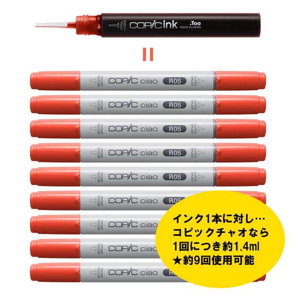 コピック（COPIC） コピックインク 100 ブラック 補充インク 12ml