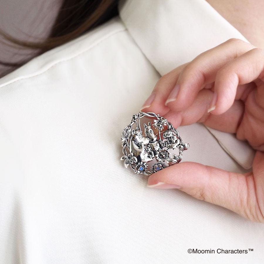 40／50年代ムーミンフローレンアンティークブローチピン黄銅