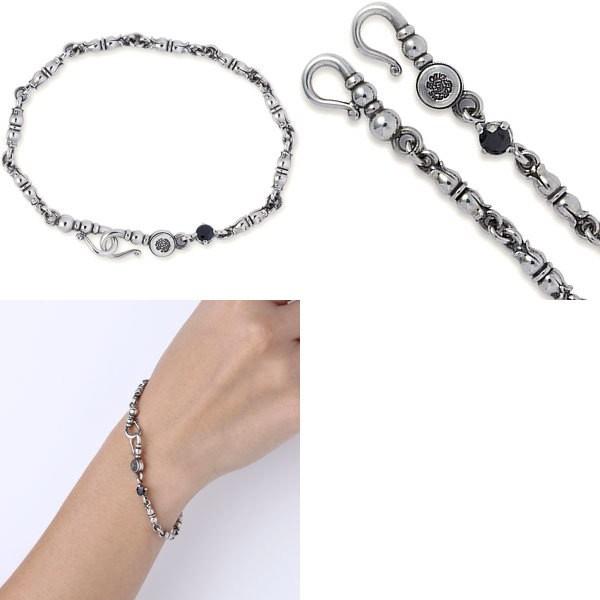 AQUA SILVER（アクアシルバー） メンズブラックCZアラベスクシルバー