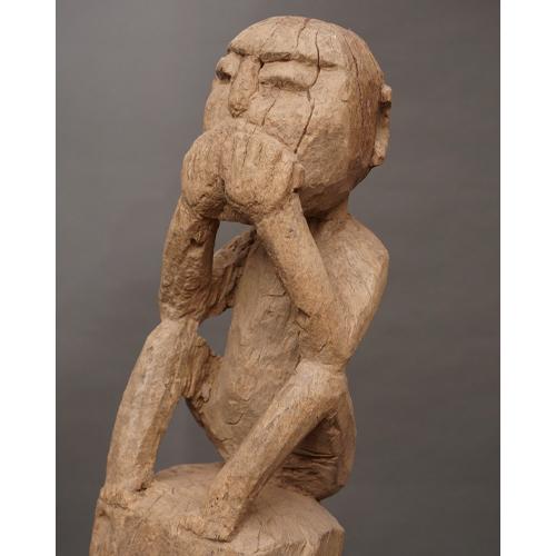 アフリカ マリ共和国 ドゴン族 マスク 仮面 No.415 木彫り アフリカン