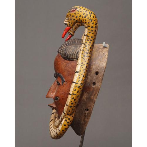 グロ族仮面 63cm アフリカン プリミティブアート マスク 木彫