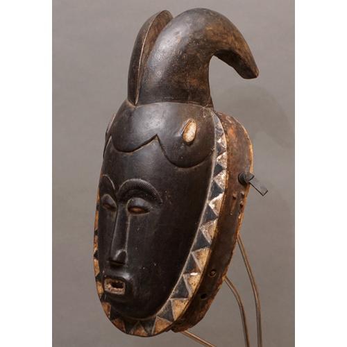 アフリカ コートジボワール ヤウレ族 マスク 仮面 No.319 木彫り