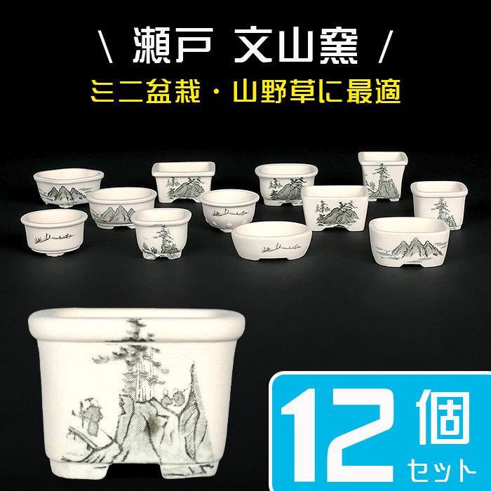 毛筆細字、ミニ鉢、盆栽鉢、盆栽小鉢、鉢、植木鉢、山野草鉢、蘭鉢