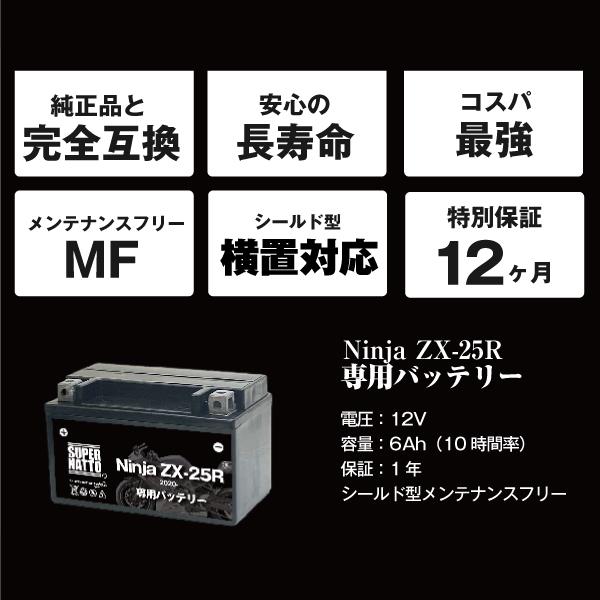 SUPER NATTO（スーパーナット） バイク用バッテリー カワサキ Ninja ZX