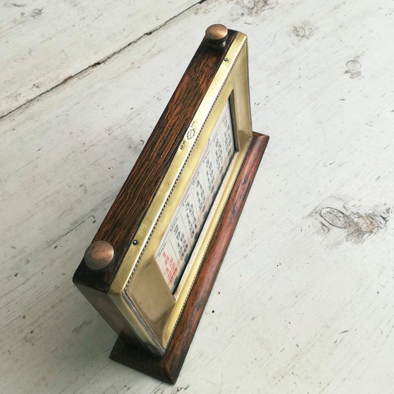 オーク 万年 卓上カレンダー 1924年 レジスタードナンバー入り