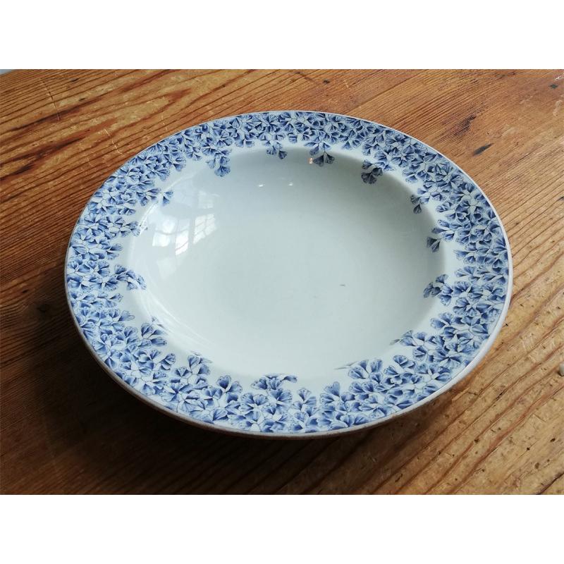 イギリスアンティーク レードル ブルー＆ホワイト ヴィクトリアン